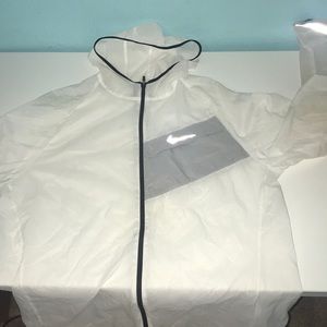 Thin white nike windbreaker